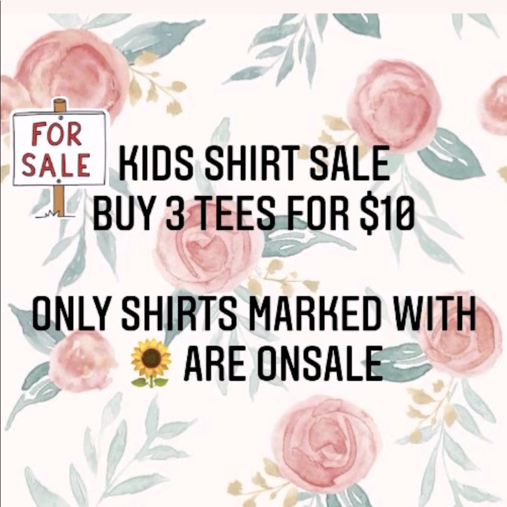 Kids Tee shirt SALE